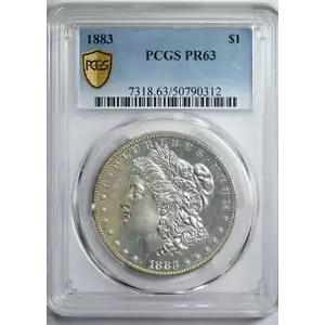 1883 プルーフ モルガン ドル 1 ドル PCGS PR63