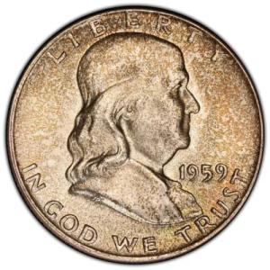 1959 50C フランクリン ハーフダラー PCGS MS66+FBL (CAC) CAC デザイン付きのみ 2 ファイン...