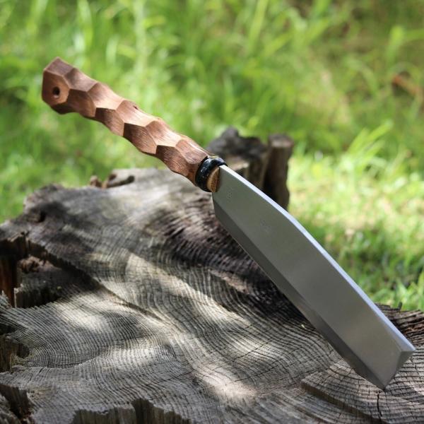 koto-outdoor なた 名栗加工 ナタ 鉈 カバー付き 180mm 大き目 薪割り キャンプ