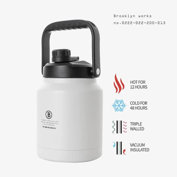 BROOKLYN WORKS WATER JUG 2.5L DOVE WHITE ブルックリンワーク...