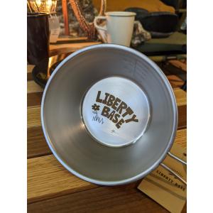 Liberty baseオリジナルステンレスシェラカップ浅型 ラセン研磨仕上げ