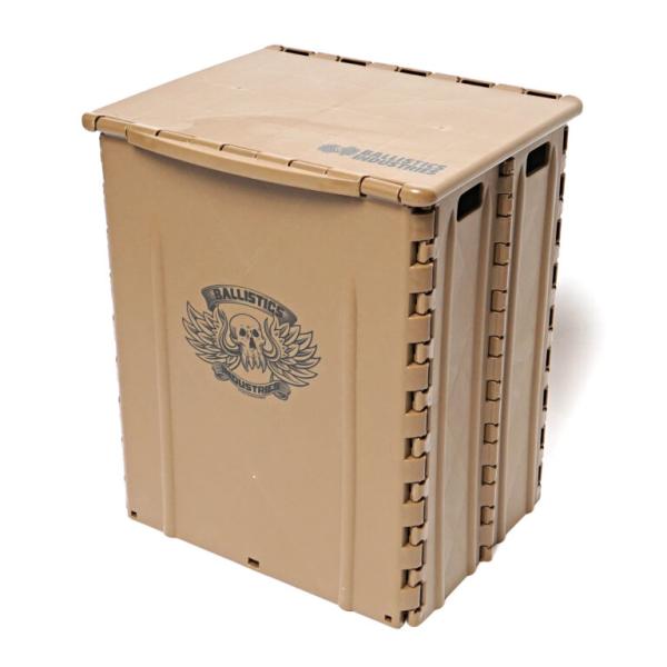 BALLISTICS FOLDING STOOL BOX COYOTE BROWN スツール 椅子 ...