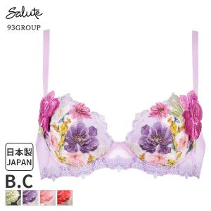 ワコール サルート Salute 93グループ ブラジャー 3/4カップ プッシュアップタイプ (B Cカップ) BTJ493の商品画像