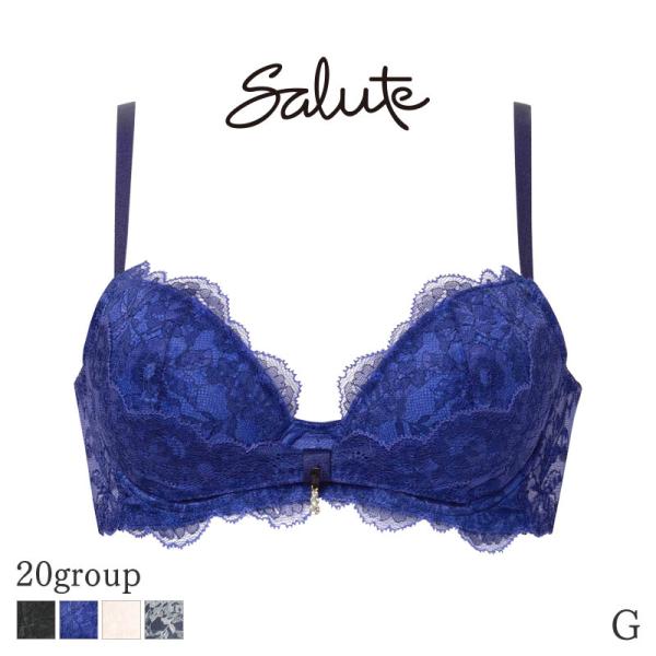 ワコール サルート Salute 20グループ ブラジャー 3/4カップ リボンブラ(Gカップ)BT...