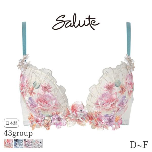 サルート Salute 43グループ ワコール ブラジャー フロントエックスプラスブラ 3/4カップ...