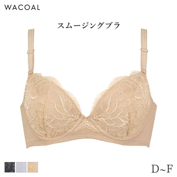 ワコール スムージング ブラジャー 3/4カップ 背中すっきりタイプ(D E F)BXC404