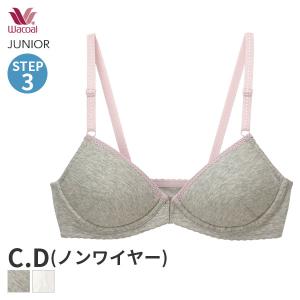 ワコール ジュニア ステップ3 ガールズ ブラジャー 3/4カップ ノンワイヤー(C Dカップ)CFX301｜インナーショップ リバティハウス