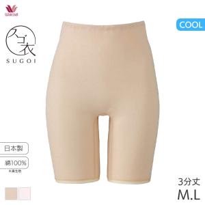 ワコール シャリッとひんやり 3分丈 インナーボトム スゴ衣(M L)HLD247【メール便07】