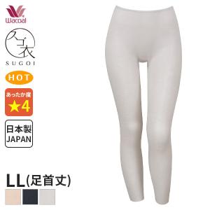 ワコール スゴ衣 肌あたりやさしい ニットボトム 足首丈(LLサイズ)HLE661【メール便15】