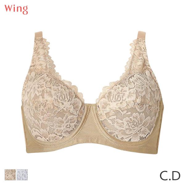 ウイング ブラジャー フルカップ 肌あたりがやさしい 外付けワイヤー(C D)NB2704【メール便...