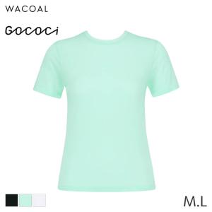 ワコール ゴコチ cooomy. クーミー シアートップス 浅めUネック 3分袖(M L)WGG111【メール便15】