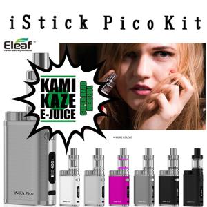 VAPE ベイプ 電子タバコ  iStick Pico スターターキット バッテリー リキッド KAMIKAZE プレゼント アイスティック ピコ  爆煙