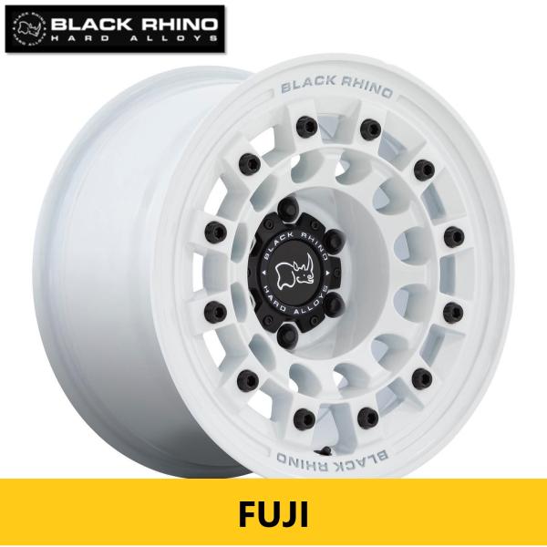 USオフ系 日本名 希少カラー グロスホワイト 新品4本 BLACK RHINO FUJI BR00...
