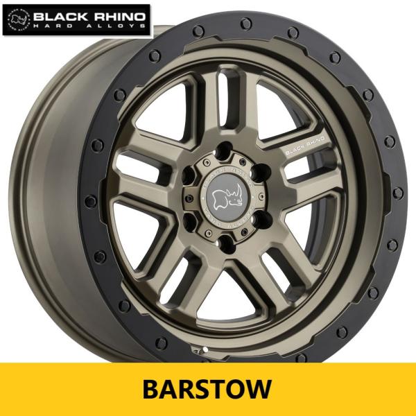 人気 本場USオフ系! マットブロンズ BLACK RHINO BARSTOW 8.0J 17in ...