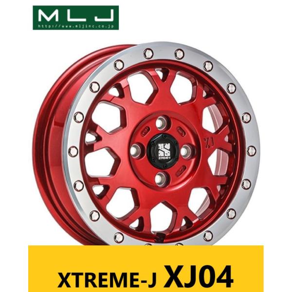 キャンディーレッド MLJ XJ04 4.5J×14in IS43 PCD100 ジオランダー X-...