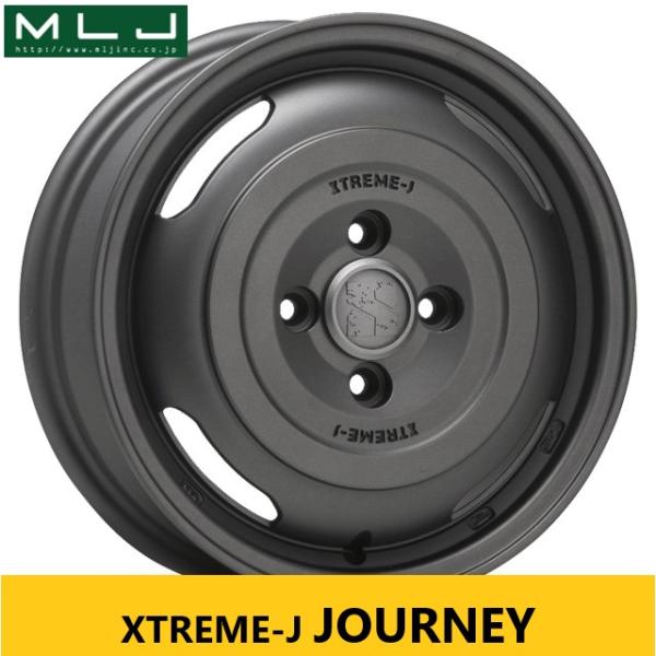 人気! ガンブラック MLJ ジャーニー 3.5J 12in IS45 PCD100 新品4本 軽ト...