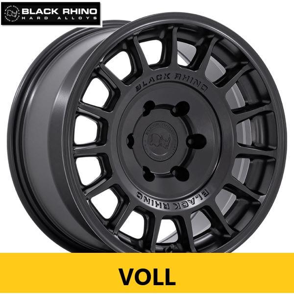 USオフ系 マットブラック BLACK RHINO VOLL 8.0J 17in IS38 114....