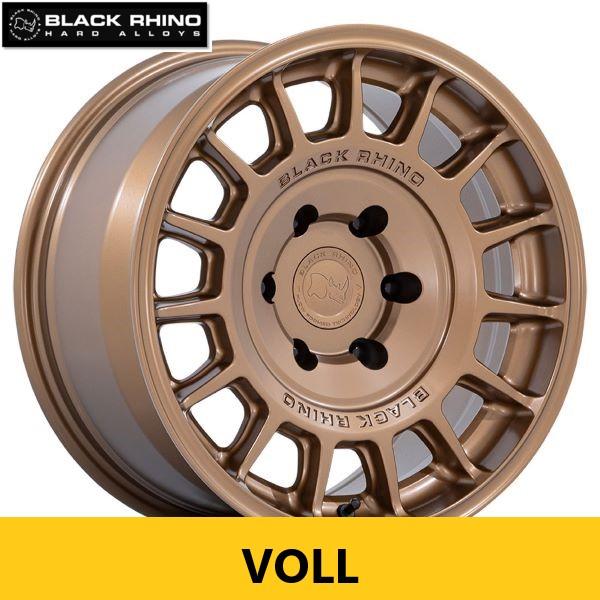USオフ系 マットブロンズ BLACK RHINO VOLL 8.5J 17in IS25 139....