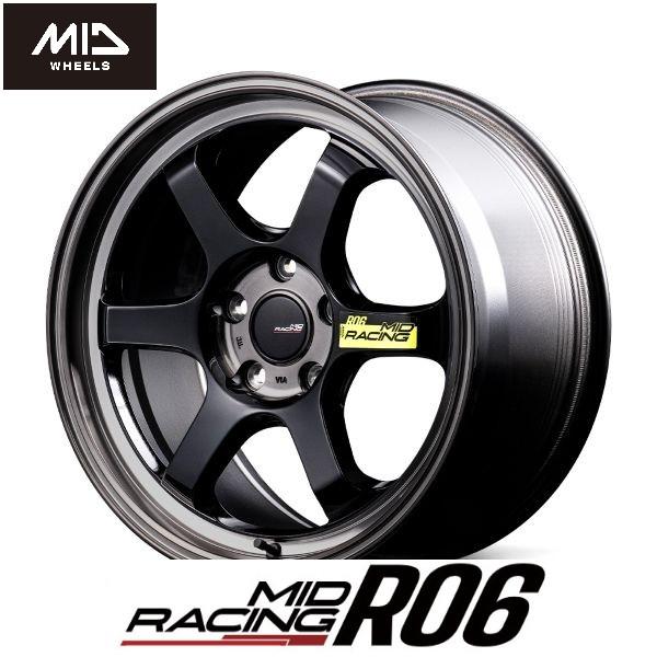 人気 BKP チューナーサイズ MID RACING R06 8.5J 18in IS38 114....