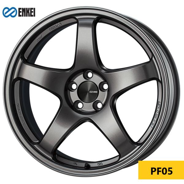 メーカー在庫有少  エンケイ ENKEI PF05 DS 新品4本 パーツKIT黒付 8.5J 19...