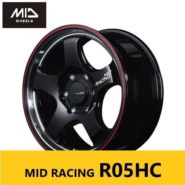 定番人気の5本スポーク BVR MID RACING R05HC 6.5J 17in IS38 PC...