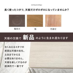 こたつテーブル天板のみ80幅 両面リバーシブル...の詳細画像3