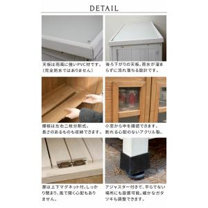 ベランダ薄型収納庫 木製物置小屋 屋外収納庫 ...の詳細画像5