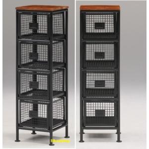 ienowa（イエノワ） スチールチェスト横型4杯引出 SFC アイアン収納