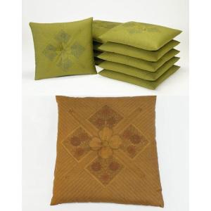 組ざぶとん 座布団10枚セット 銘仙版 和風正倉院柄紺 : リバティー