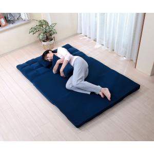 三折れソファベッド 幅120cm 折りたたみベ...の詳細画像1