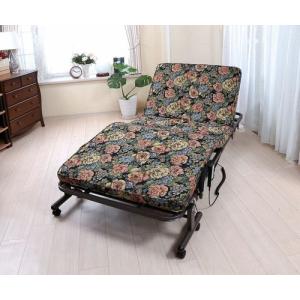 谷村実業 電動メッシュキルトベッド　ブラック 折りたたみ リクライニング 高反発 谷村実業 電動メッシュキルトベッド ブラック 折りたたみ