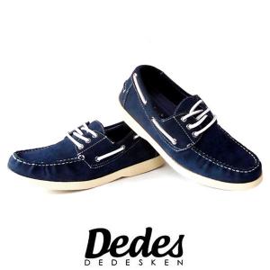 Dedes デデス 5003 NAVY カラーシューズ スリッポン ローファー / ネイビー｜libertyfield