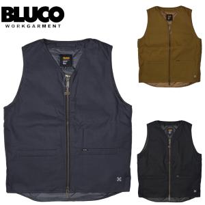 BLUCO（ブルコ） BLUCO CREW NECK QUILTING VEST 145-35-008 OLIVE