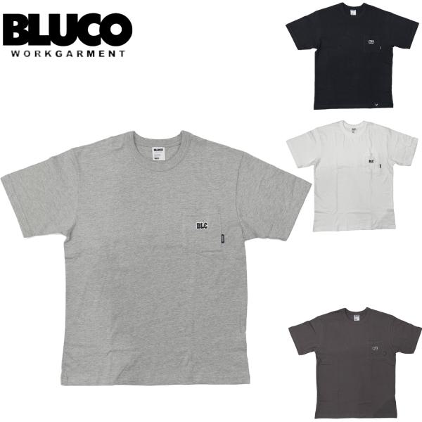 BLUCO ブルコ ドライコットン ポケットTシャツ -BLC- 161-22-022
