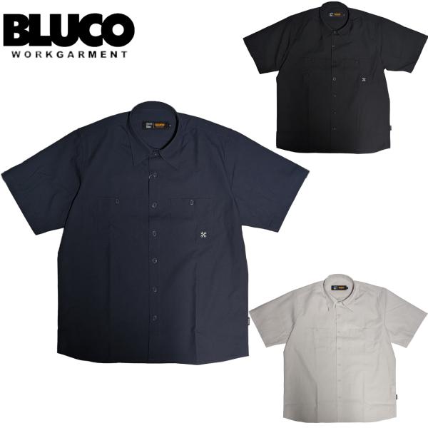 BLUCO ブルコ スタンダードワークシャツ S/S Solid 半袖シャツ 163-21-108