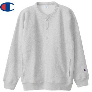 Champion チャンピオン スウェットシャツ リバースウィーブ (R) ハーフスナップスウェットシャツ C3-U031 シルバーグレーの商品画像