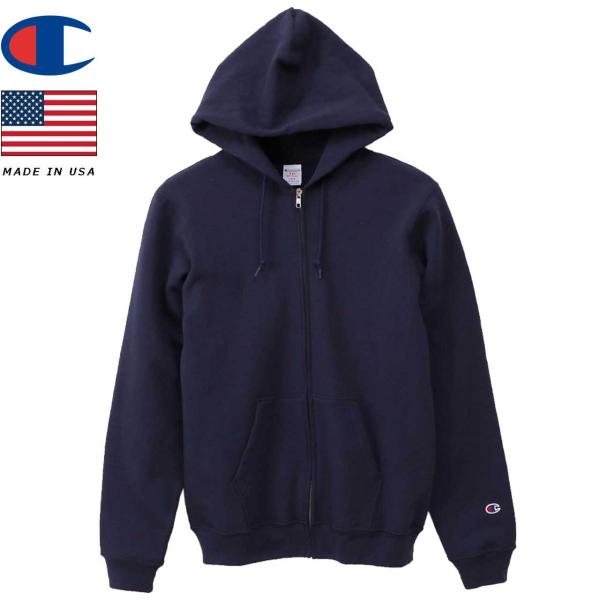 Champion チャンピオン ジップフーデッドスウェットシャツ 9oz MADE IN USA C...