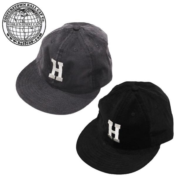 COOPERSTOWN BALL CAP クーパーズタウン ボールキャップ 刺繍入り 細コーデュロイ...