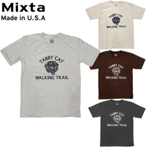 MIXTA ミクスタ CREWNECK T-SHIRTS Tシャツ 半袖 TABBY CAT SS MADE IN USA R2409｜libra-ssy
