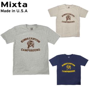 MIXTA ミクスタ CREWNECK T-SHIRTS Tシャツ 半袖 KINGS CANYON SS MADE IN USA R2413｜libra-ssy