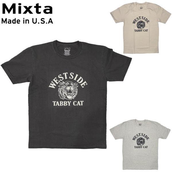 MIXTA ミクスタ CREWNECK T-SHIRTS Tシャツ 半袖 TABBY CAT MAD...