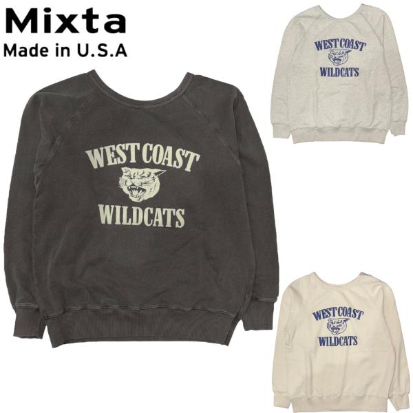 MIXTA ミクスタ WILD CATS CREW NECK SWEAT RAGRAN スウェット ...
