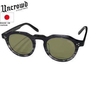 UNCROWD アンクラウド Model-DEBONAIR- モデル-デボネア- シェード サングラス BLACK.BLACK SS-GREEN ブラック.ブラックササ-グリーン UC-042｜libra-ssy