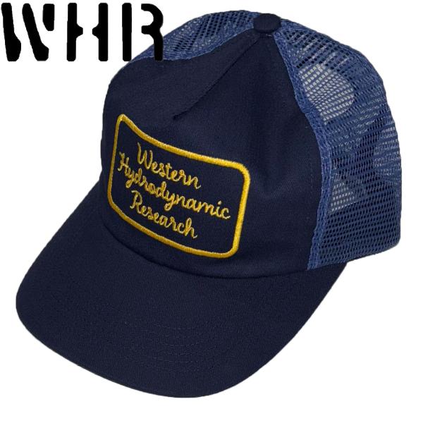 WHR ウェスタン ハイドロダイナミック リサーチ SCRIPT TRUCKER NAVY 帽子 キ...