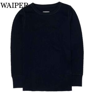 再現品 米軍 EXTREME COLD WEATHER ハニカムワッフル サーマル L/S WAIPER.inc WP109 BLACK｜libra-ssy