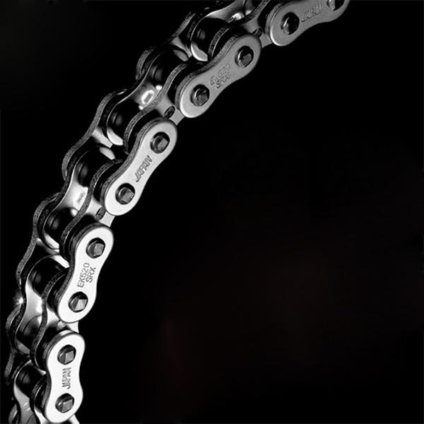 EKチェーン  520SR-X2 (CR;NP)-102L シルバー カシメジョイント