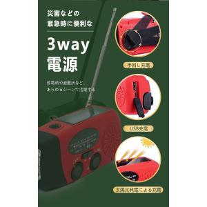 防災 緊急対策 防災ラジオ 多機能 手回し 小...の詳細画像4