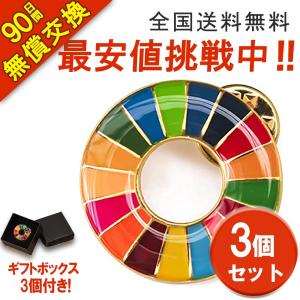 3個 sdgsバッジ 国連最新仕様 SDGs バッジ 25mm 金色丸み仕上げ sdgsバッチ ピンバッチ SDGs 会議 着用義務 国連ガイドライン対応  (エポ盛)｜IKKISTORY