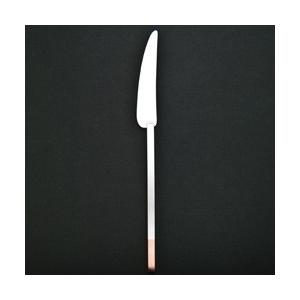 工房アイザワ 純銅洋食器 デザートナイフ 銀仕上 1400-...