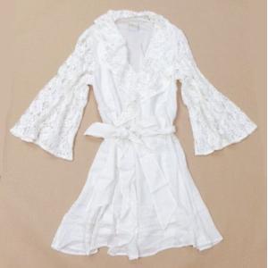 マリカ バイ アドリアーナ レースコートガウン ホワイト メール便不可